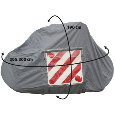 Optima – Bâche de protection pour porte-vélo arrière 4 vélos – Polyester enduit imperméable 110 g/m² – Dimensions 180x120x65 cm – Sangles ajustables