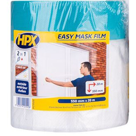 Bâche de protection avec adhésif 0,55 x 20 m