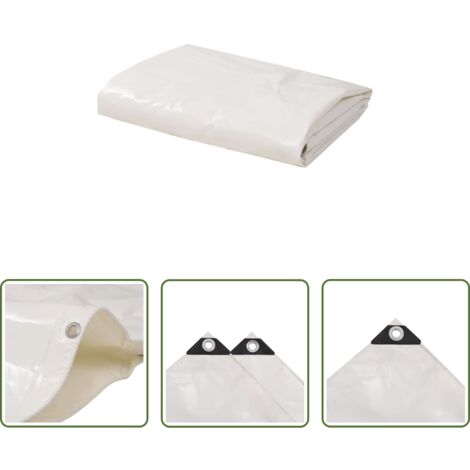 Bâche de protection -  Bâche 650 g / m² 3 x 5 m Blanc