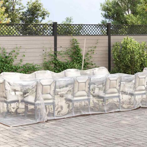 Bâche de protection Bâche transparente avec œillets 3x10 m polyéthylène CFW49797