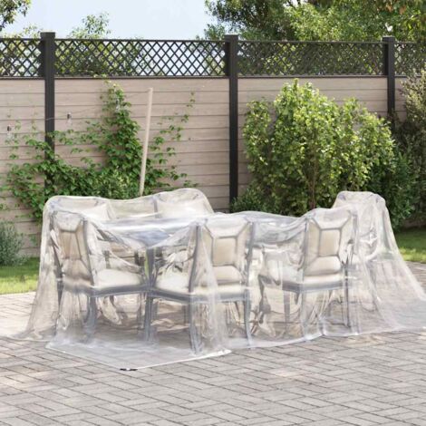 Bâche de protection  Bâche transparente avec œillets 3x5 m polyéthylène CFW52043