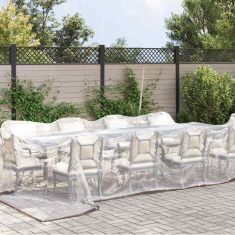 Bâche de protection  Bâche transparente avec œillets 5x8 m polyéthylène CFW57022