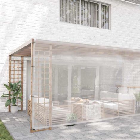 Bâche de protection  Bâche transparente avec œillets 6x12 m polyéthylène CFW41338