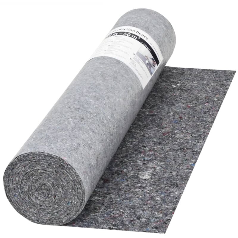 Vidaxl - Bâche de protection contre peinture 50 m 280 g/m² Gris