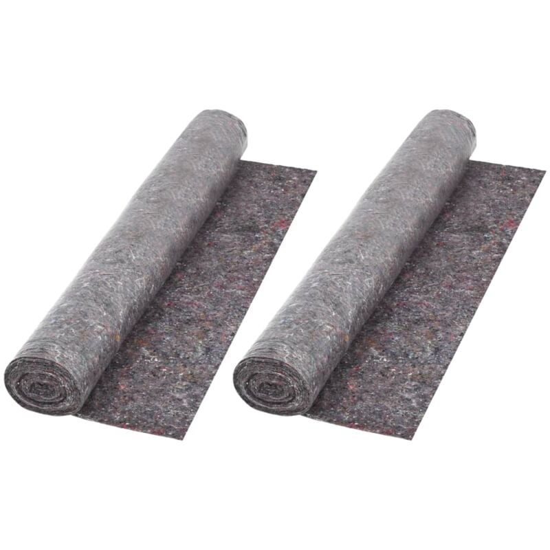 Vidaxl - Bâche de protection contre peinture 2 pcs 50 m 180 g/m² Gris