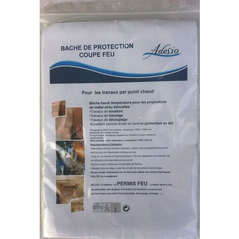 Bâche de protection - Dimensions : 1000 x 1000 mm