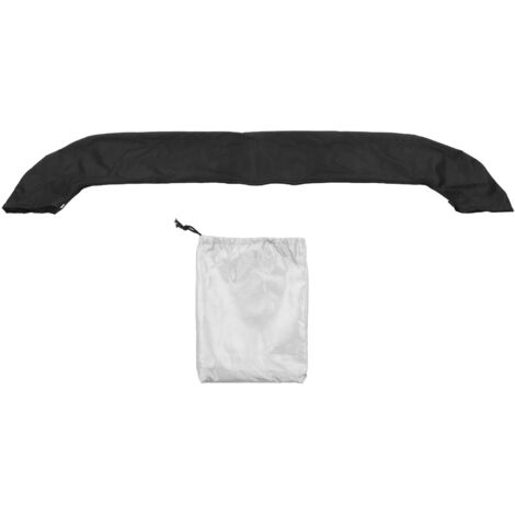 Bâche de protection pliable pour bateau en toile Oxford imperméable et résistante aux UV, couleur noire