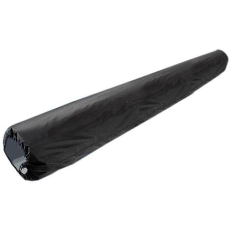 Bâche de protection pour enrouleur de piscine, enrouleur jusqu'à 5,5 m de large, noire.