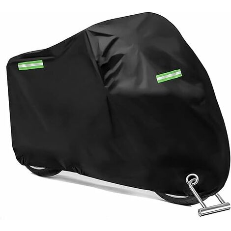 LIVE HOUSE Bâche de Protection pour Moto 190T Imperméable avec Trous de Serrure Coupe-Vent Résistant Aux UV 245 x 105 x 125 cm