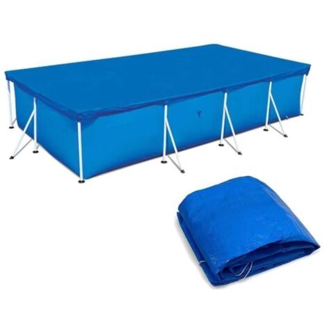Bâche de protection pour piscine rectangulaire, couverture protectrice (220 x 150 cm)
