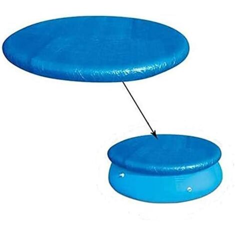 Bâche de Protection pour Piscine Ronde Diamètre 1.83m,Bâche Piscines Tubulaire ou Gonflable Ronde,Couverture Imperméable Anti-poussière Bleu - 1.83m