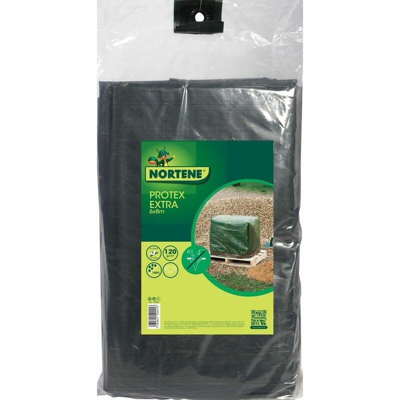 Nortene - Bâche de protection très résistante 'Protex Extra' - 6 x 8 m
