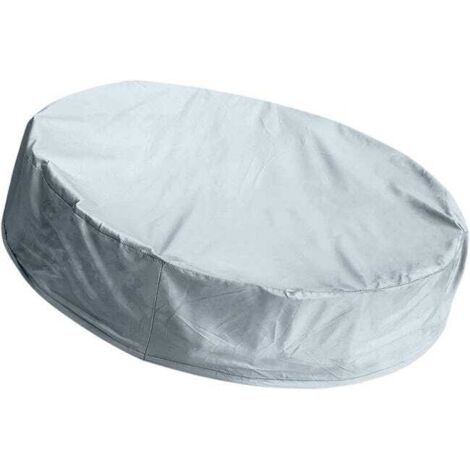 Bâche de protection ronde pour piscine de 162 cm, en tissu Oxford, pliable, anti-poussière et avec cordon de serrage