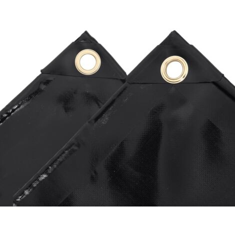 Bâche de protection  Toile de protection  Bâche universelle 650 g/m² 3x5 m Noir CFW85011