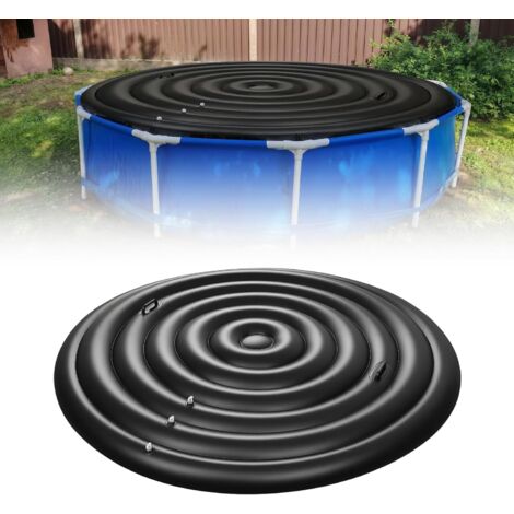 Bâche de protection universelle gonflable pour jacuzzi, 180 cm, ronde, avec deux poignées et valve déflation, isolée anti-fuite, en PVC, spa extérieur, piscine -