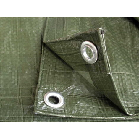 Bâche de protection verte 4x5m résistante et imperméable