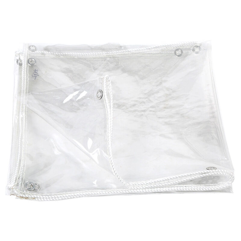 Tonchean - Bâche de protection,Bâche imperméable Bâche imperméable robuste, couverture en bâche transparente, avec bords renforcés perforés Forte
