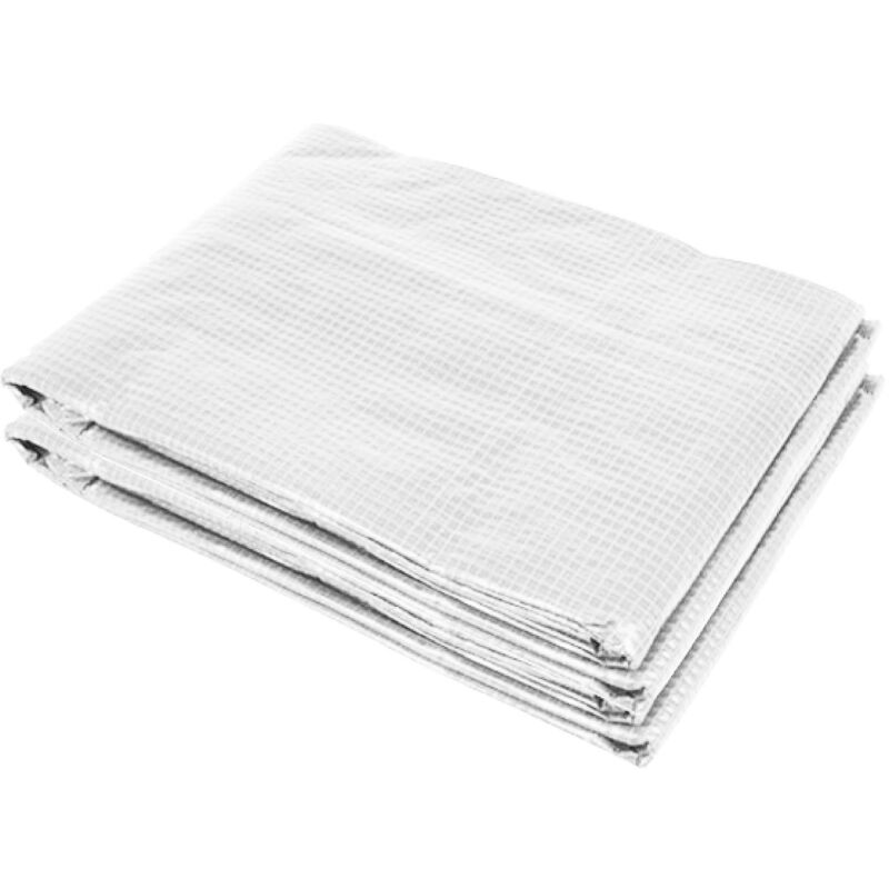 Bâche de rechange serre tunnel 3L x 2l x 2H m pe fenêtres + porte