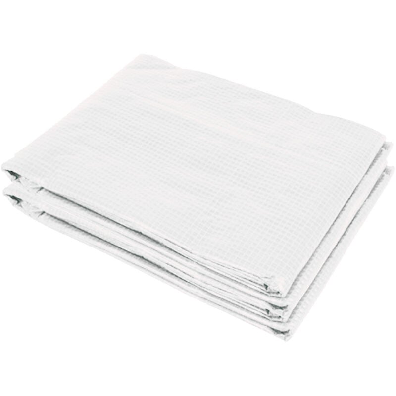 Bâche de rechange serre tunnel 6L x 3l x 2H m pe fenêtres + porte blanc