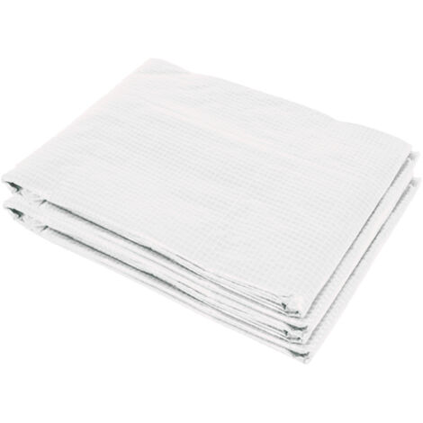 Bâche de rechange serre tunnel 6L x 3l x 2H m PE fenêtres + porte blanc