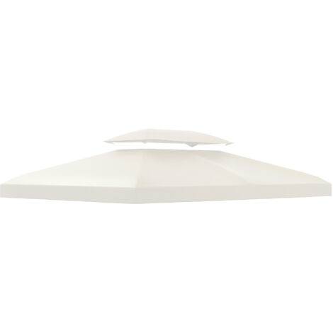 Bâche de Remplacement pour Tonnelle 3x4 m, Couleur Crème