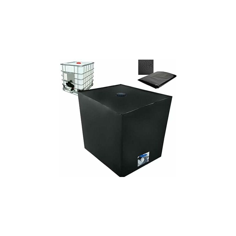 S-giant Bâche de réservoir d'eau, Bache pour Cuve 1000 L IBC, Anti-poussière Anti-UV Anti-Pluie (116 x 100 x 120 cm)-420D