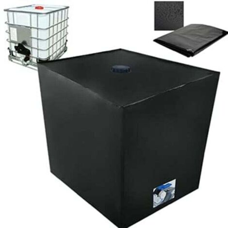 Bâche de réservoir d'eau, Bache pour Cuve 1000 L IBC, Anti-poussière Anti-UV Anti-Pluie (116 x 100 x 120 cm)