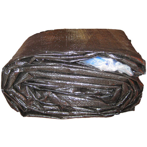 Bâche d'hiver ovale 8.30 x 4.70m - Cid - 0330011 730 - marron