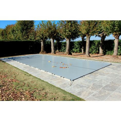 Filet De Protection Pour Piscine Rectangulaire 5x9 M - Maille Fine Anti-feuilles - Polyéthylène Durable - Nettoyage Facile
