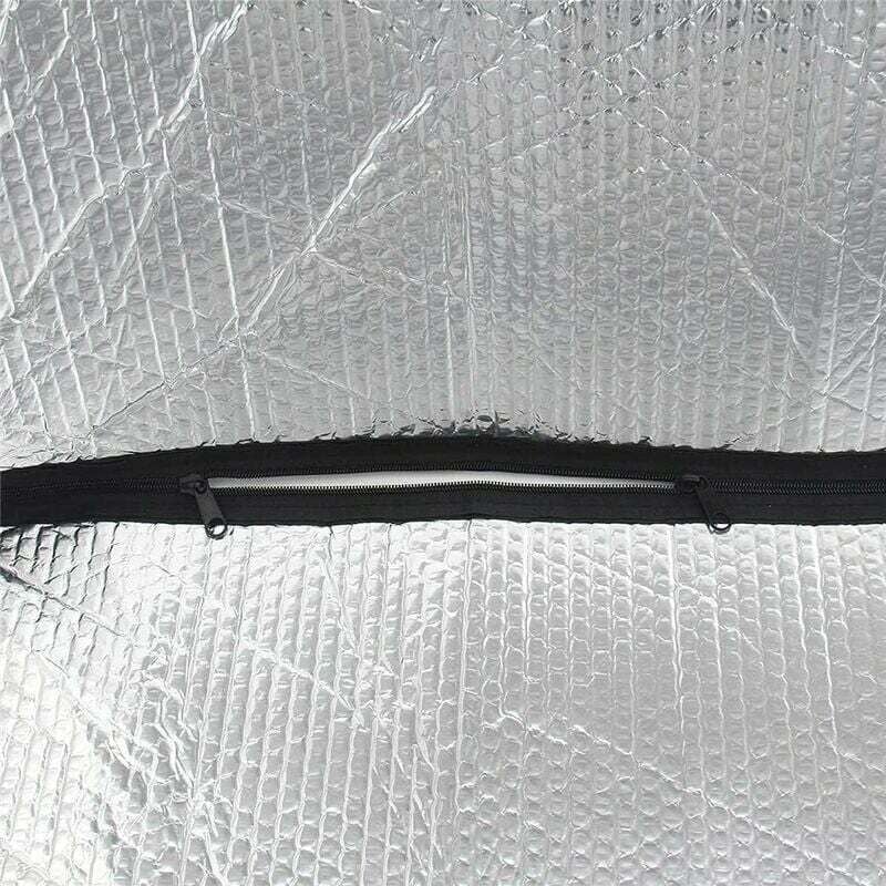 Bâche d'isolation pour escalier de toit, Housse de protection double face en aluminium avec fermeture éclair simple 54 x 25 x 11 pouces