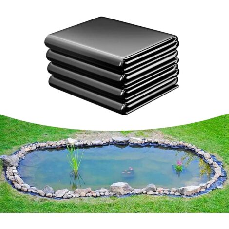 Bâche en PVC robuste pour piscine, noire, réutilisable, imperméable, idéale la maison, le jardin, construction, serre et d'autres applications -