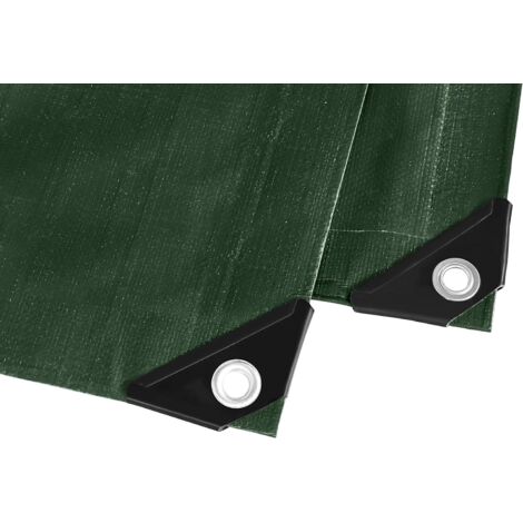 Bâche épaisse Ultra Résistante , Multifonctions 180 g/m², 2x4m, Abri, toile de protection - étanche, Bâche en Toile - Couverture Étanche d'Extérieur Camion, Meuble de Jardin, Bois - Vert