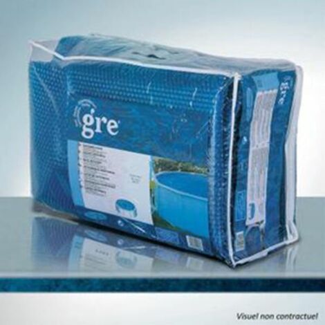 Bâche été ovale pour piscine enterrée 6 x 3,20 m