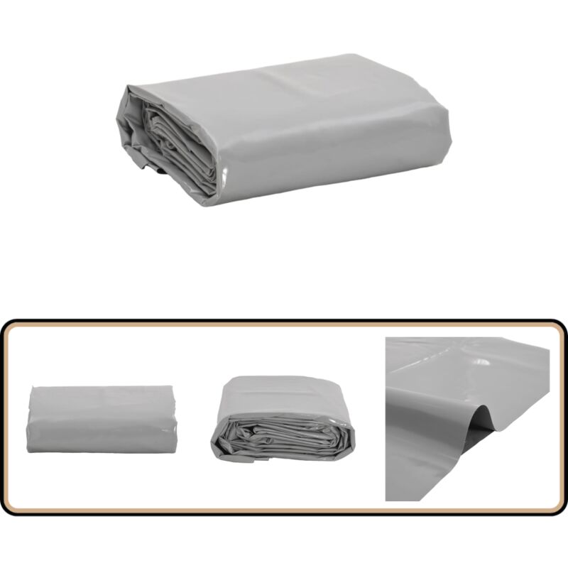 Bâche gris 2,5x3,5 m 600 g/m² - Couverture Extérieure - Bâche Imperméable - Bâche Protectrice - Bâche Multifonction - Bâche Voiture