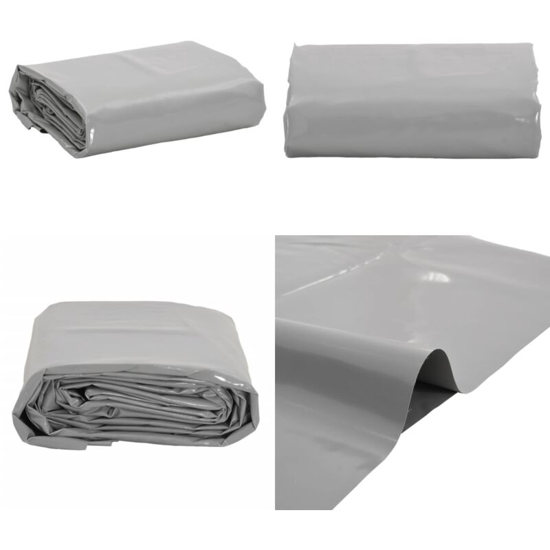 Vidaxl - Bâche gris 3,5x5 m 650 g/m² - Couverture Extérieure - Bâche Imperméable - Bâche Protectrice - Bâche Multifonction - Bâche Voiture - Home &