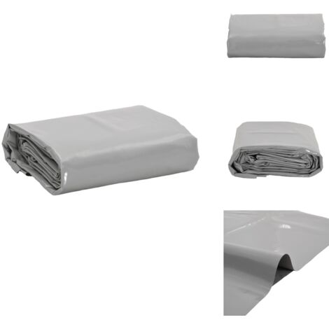 Bâche gris 4x6 m 600 g/m² - Couverture Extérieure - Bâche Imperméable - Bâche Protectrice - Bâche Multifonction - Bâche Résistante