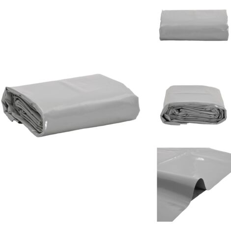 Bâche gris 4x8 m 650 g/m² - Couverture Extérieure - Bâche Imperméable - Bâche Protectrice - Bâche Multifonction - Bâche Résistante