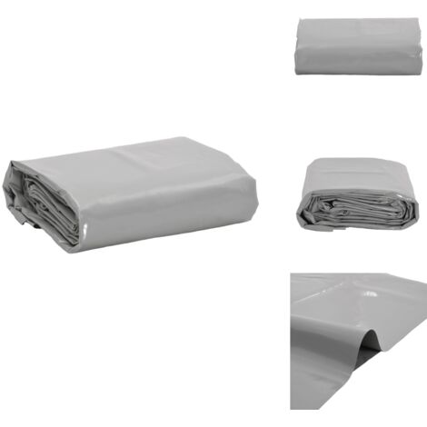Bâche gris 6x8 m 600 g/m² - Couverture Extérieure - Bâche Imperméable - Bâche Protectrice - Bâche Multifonction - Bâche Robuste