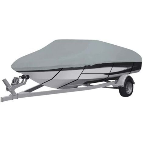 Bâche grise pour bateau, 410 × 110 × 40 cm