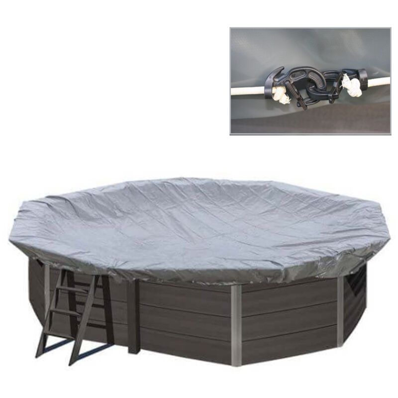 Bâche de protection pour piscine composite GRE 524 x 386 cm