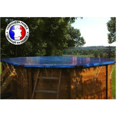 Piscine hors-sol hexagonale bois WATERCLIP D.4 x H.1.17m