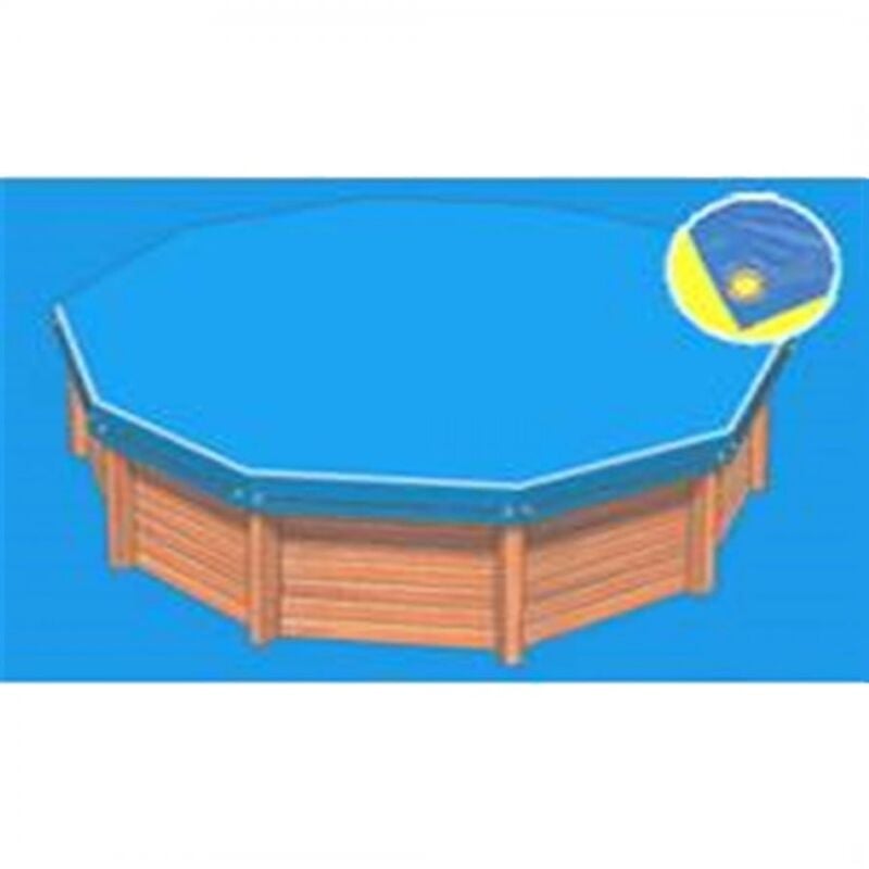 Bâche hiver Eco bleue compatible piscine Nortland Octo 610 x 400