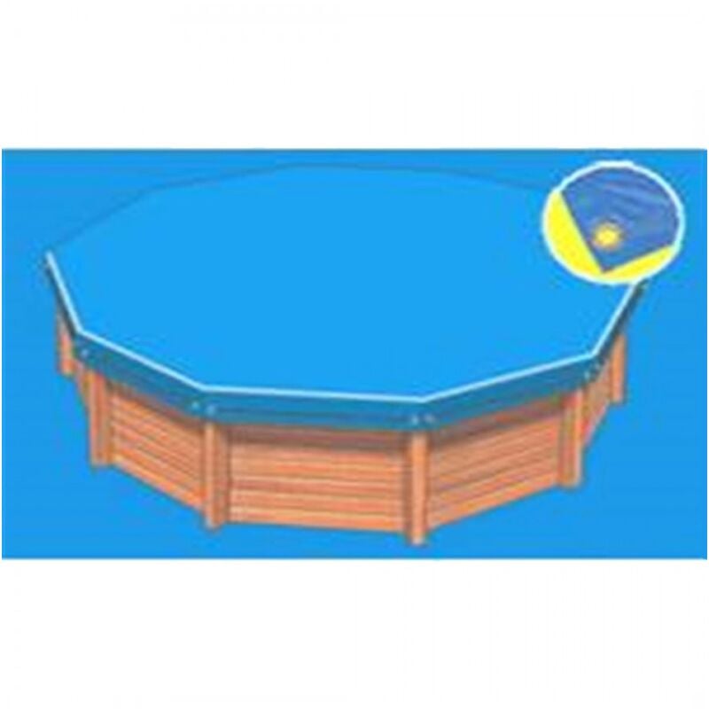 Bâche hiver Eco bleue compatible piscine Ubbink Azura 410