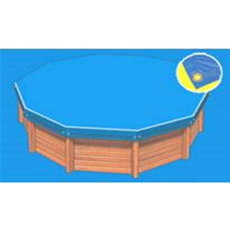 Piscineo - Bâche hiver Eco bleue compatible piscine Ubbink Océa 580