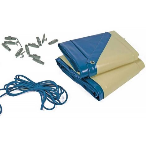 Bâche hiver pour piscine Seychelles - 280 gr/m² - Bleu