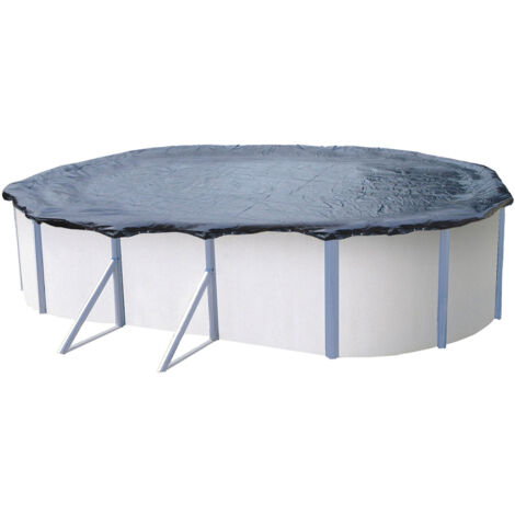Bâche hiver pour piscines de taille 4,9 x 3,7 m à 5,15 x 3,85 m