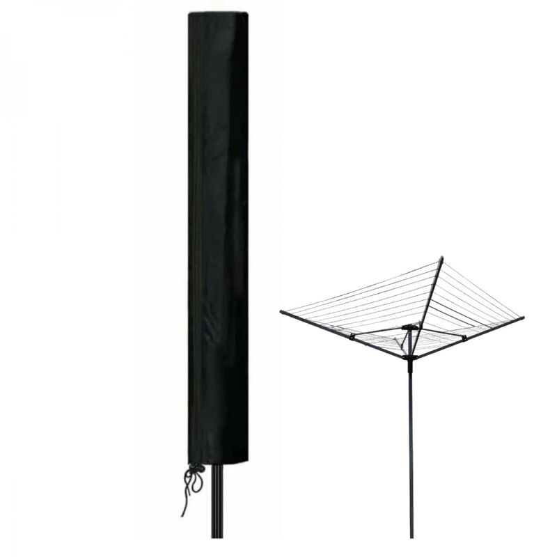 Linxor - Bâche, housse de protection imperméable pour séchoir parapluie - 165 x 30 x 30 cm - Noir Noir