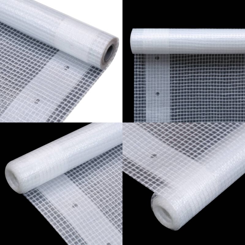 Bâche Leno 260 g/m² 3 x 2 m Blanc - Bâche Imperméable - Bâche De Protection - Bâche Terrasse - Bâche Jardin - Bâche Solide - Home & Living