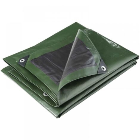 Bâche multifacettes noire et verte 240 g/m2 2 x 3 m