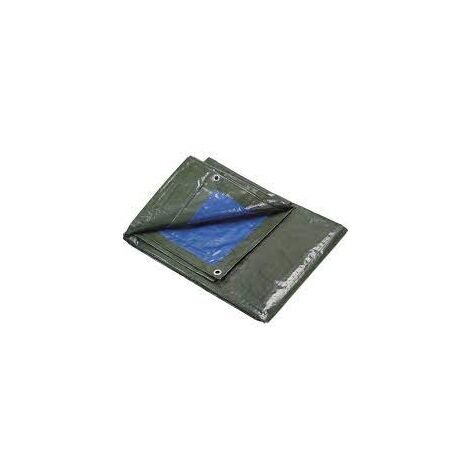 Bâche Œillets 100g/m² 5x8 - Robuste et Imperméable pour Couvertures, Stockage et Construction